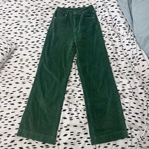green corduroy pants!
